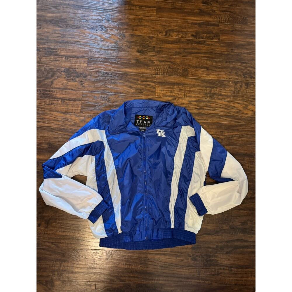 Kentucky Wildcats Vintage Windbreaker Full Zip Team Apparel Large 2XL